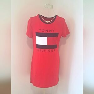 Vintage Y2K Tommy Hilfiger Tshirt Dress, Size Medium.